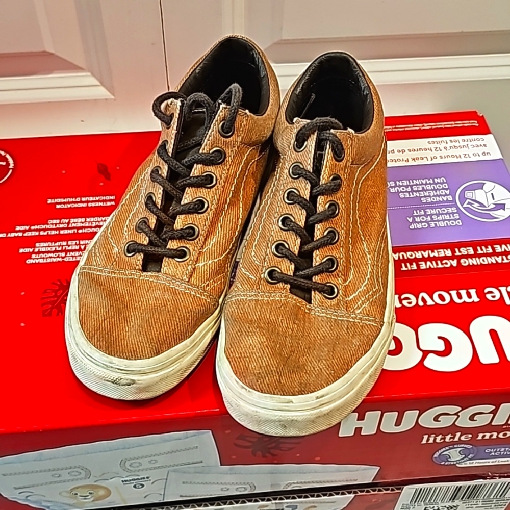 Vans old skool brown men size 5